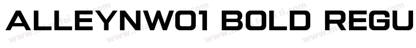 AlleynW01 Bold Regular字体转换